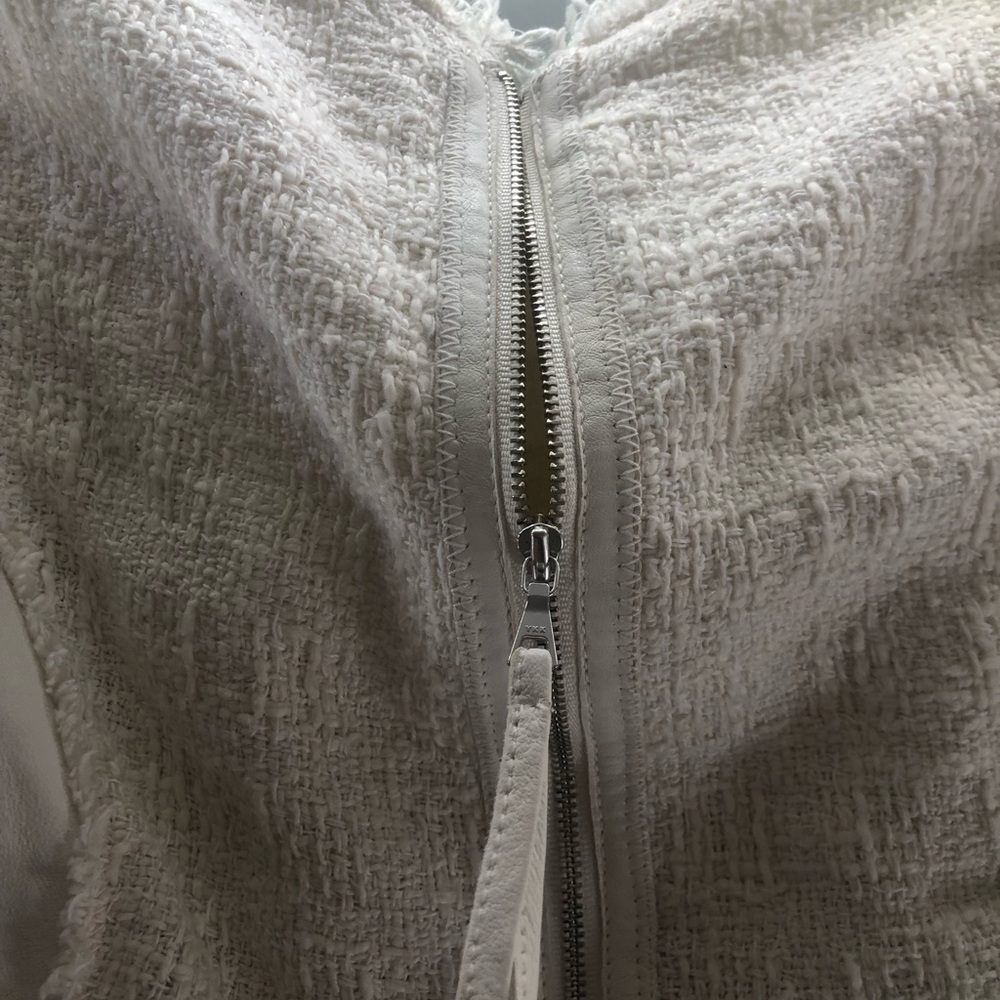 Rebecca Taylor Elegant Top With Real Lamb Leather - Picture 6 of 8